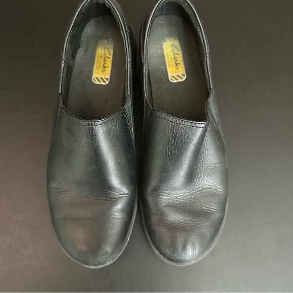 Clarks Grasp Chime Slip Resistance Work Clogs Women's Black Slip On Size 8M - Picture 7 of 10